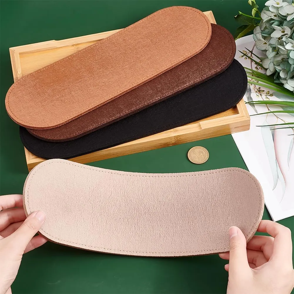 PH PandaHall 4 Colors Felt Base Shaper Oval Purse Organizer Insert for DIY Tote Crossbody Leather Purse Bag Backpack
