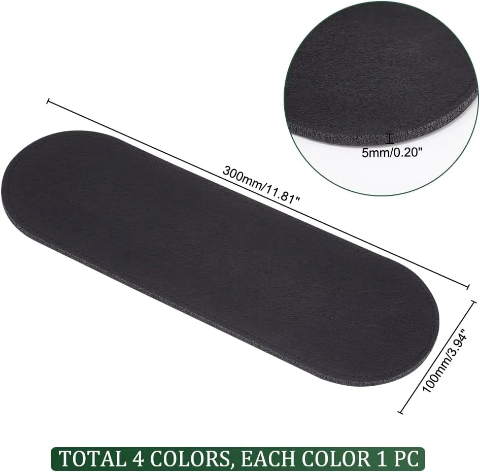 PH PandaHall 4 Colors Felt Base Shaper Oval Purse Organizer Insert for DIY Tote Crossbody Leather Purse Bag Backpack