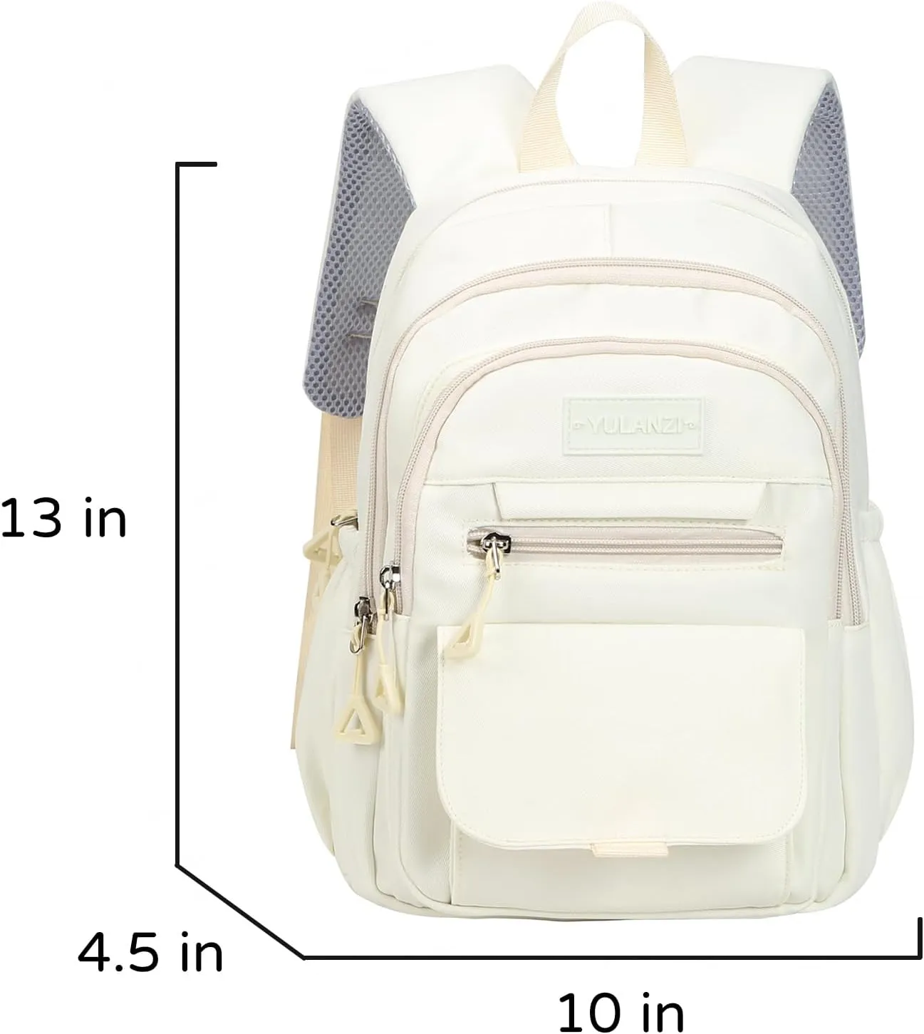 Phaoullzon Girls Small Backpack Purse for Toddler Mini Bookbag,Beige