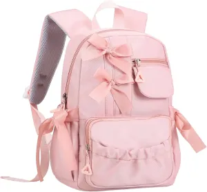 Phaoullzon Toddler Preschool Backpack for Girls 4-6 - Kids Bow Ballet Dance Bags