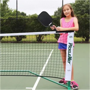 Picklenet - Portable Pickleball Net Official Size | Bag Included | Easy and Fast Assembly | Indoor & Outdoor Use | Heavy Duty Powder-Coated Steel | No-Twist Guarantee | Patented Design | 1 Yr Warranty