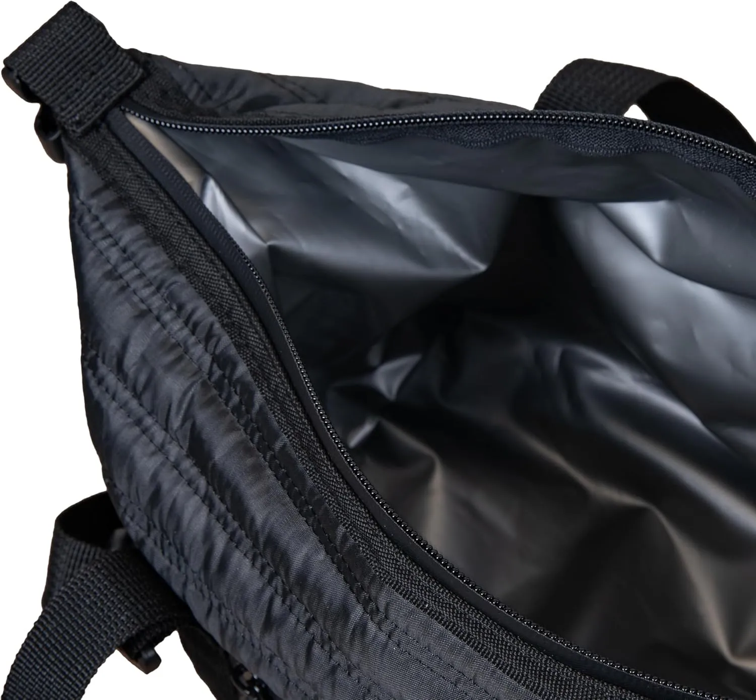 PICNIC TIME Midday Quilted Washable Insulated Lunch Bag, Soft-sided Lunch Box, Lunch Cooler Bag, (Obsidian Black)