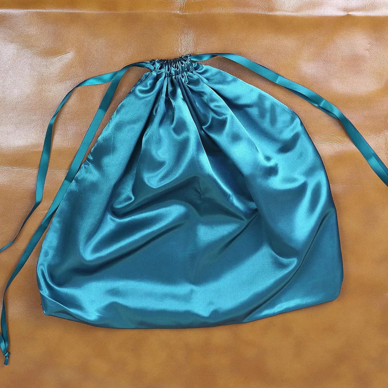 PlasMaller Dust Cover Storage Bags Silk Cloth with Drawstring Pouch For Handbags Purses Pocketbooks Shoes Boots Set of 6, Blue (19.6 x 15.7 in)