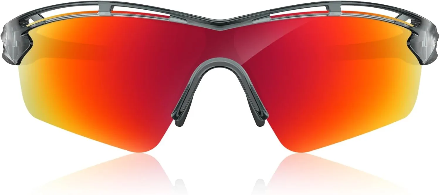 Polarized Sports Sunglasses for Men Women Youth Baseball Cycling Running Driving Fishing Tennis Golf Motor TAC UV400 TR90