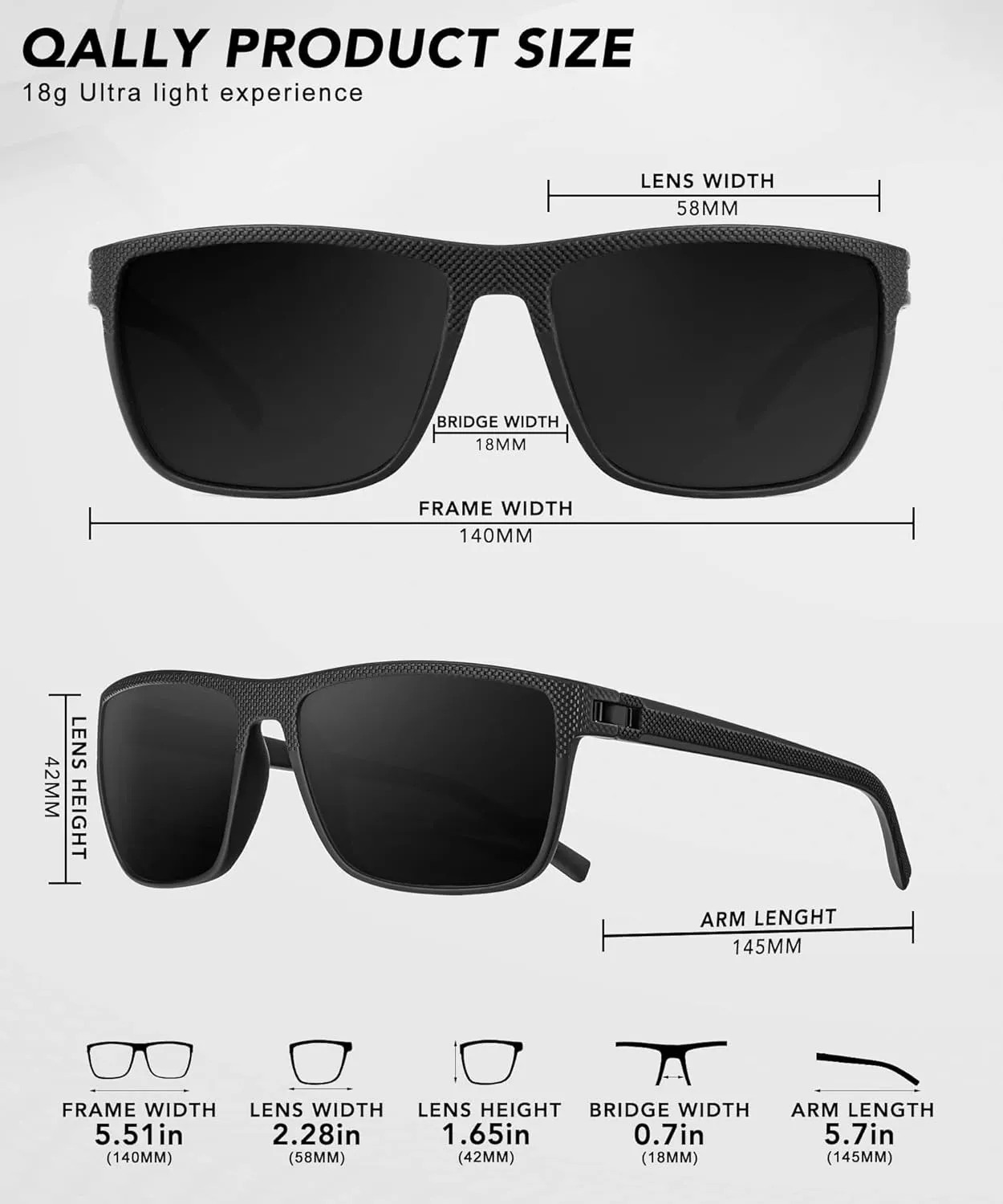 Polarized Sunglasses Men, Mens Sunglasses Polarized UV protection Lightweight Sun Glasses for Driving Fishing Golf