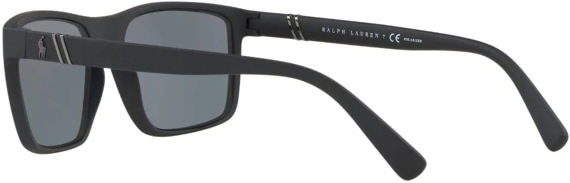 Polo Ralph Lauren Men's Ph4133 Rectangular Sunglasses