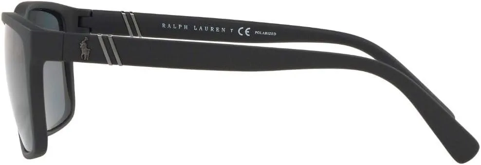 Polo Ralph Lauren Men's Ph4133 Rectangular Sunglasses