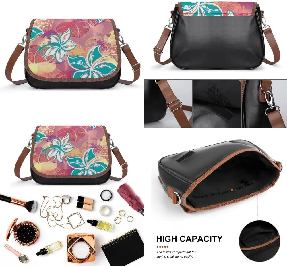 Polynesian Fashion Small Crossbody Bag Festival Party Gifts 2025 New Elegant Women Girls' Leather Bag