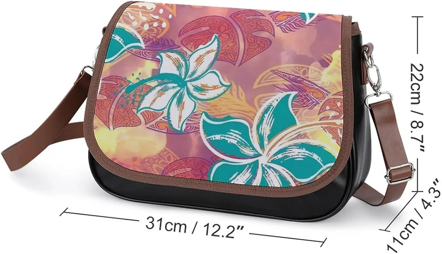 Polynesian Fashion Small Crossbody Bag Festival Party Gifts 2025 New Elegant Women Girls' Leather Bag