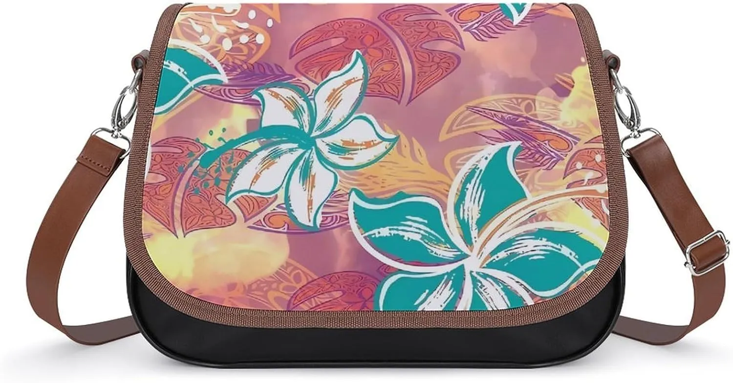 Polynesian Fashion Small Crossbody Bag Festival Party Gifts 2025 New Elegant Women Girls' Leather Bag