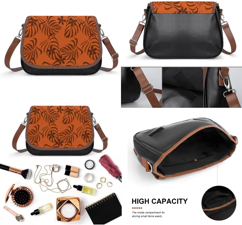Polynesian Fashion Small Crossbody Bag Festival Party Gifts 2025 New Elegant Women Girls' Leather Bag