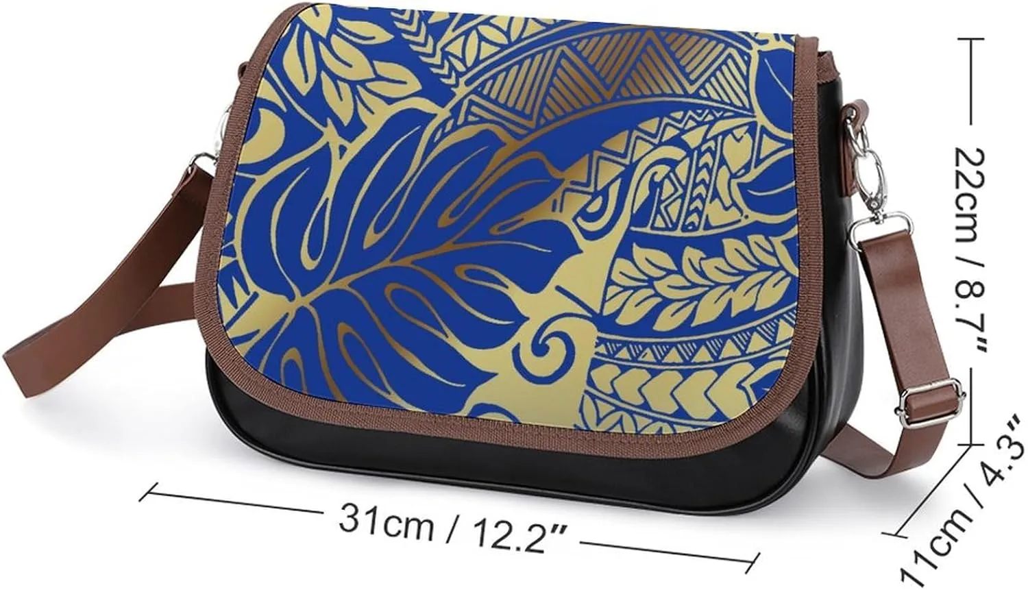 Polynesian Women'S Crossbody Bag Customization, Samoan, Fiji, Hawaiian Island Tribal Design Women'S Bag 2025