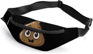 Poop Shit Crossbody Fanny Pack Waist Packs Adjustable Shoulder Bags Sling Bag for Hiking Running Cycling