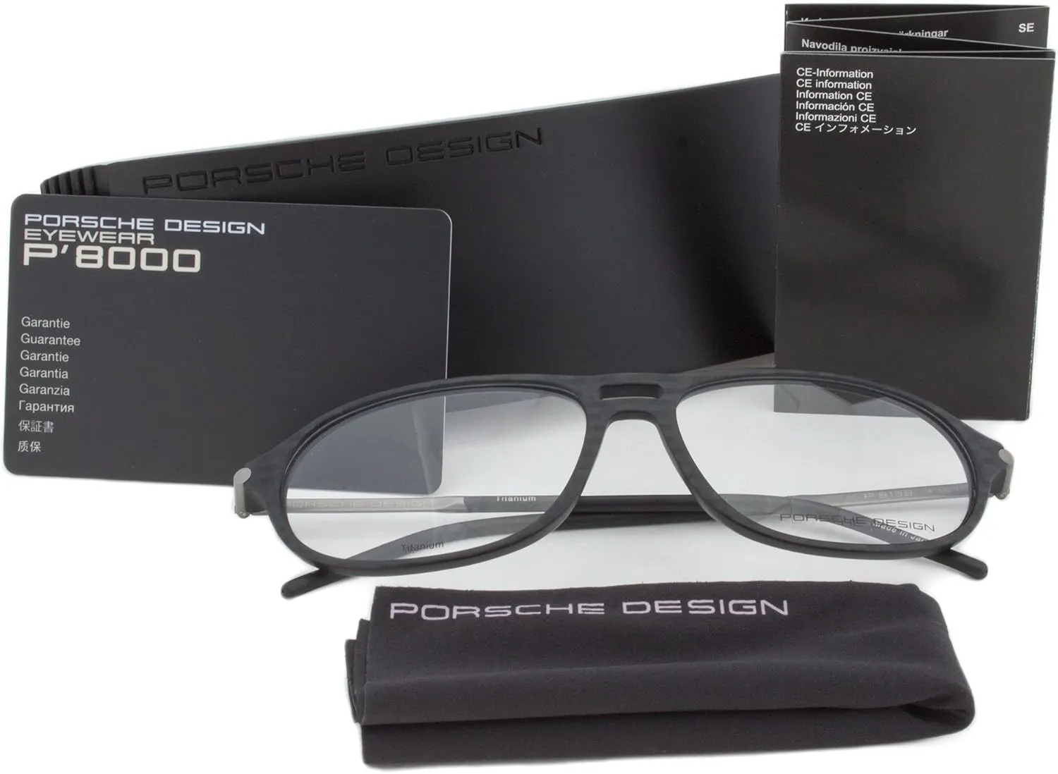 Porsche Modern Pilot Prescription Eyewear Frames