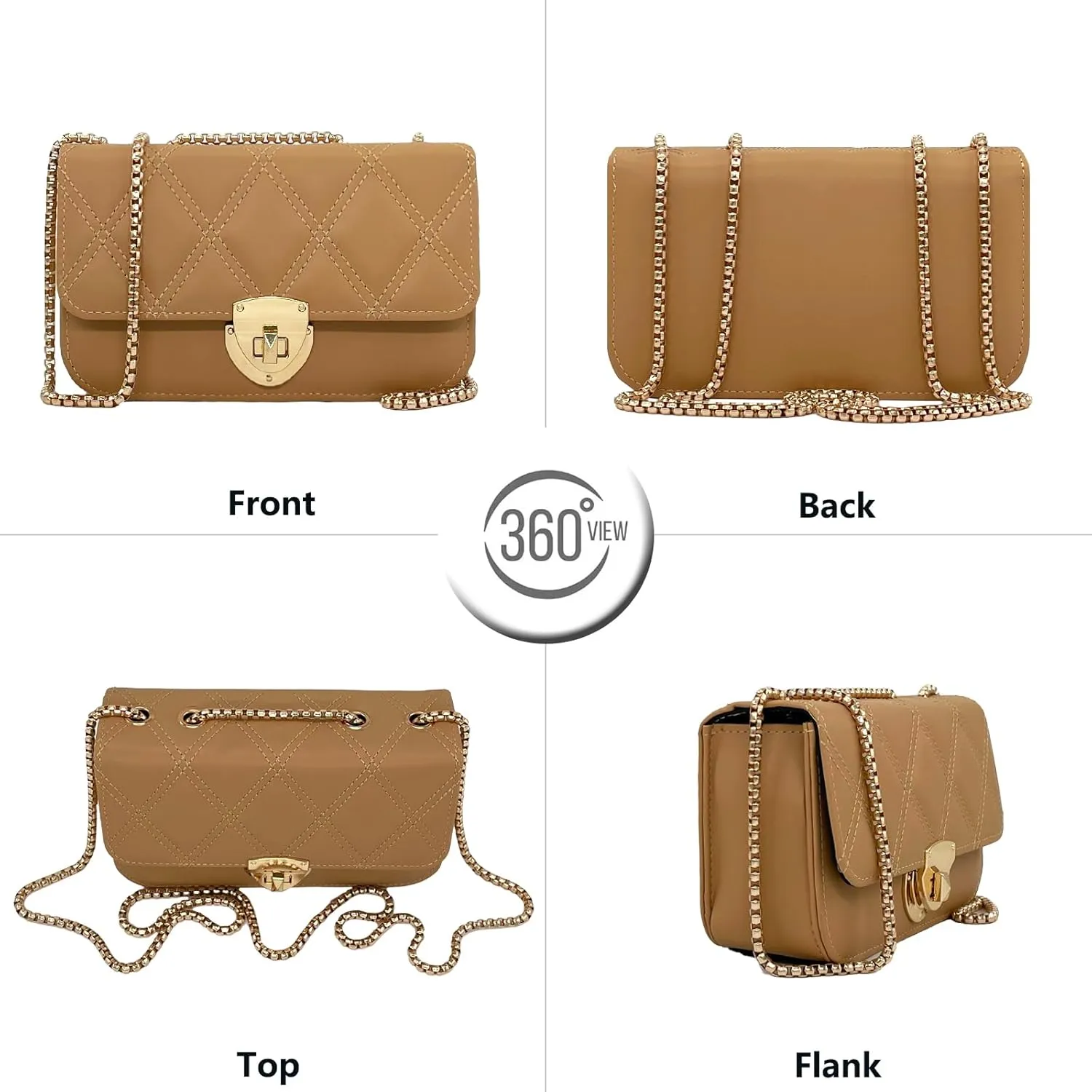 PORT&LOTUS Mini Shoulder Bag for Women PU Leather Small Bags for Women Little Tote Bag Women Purses