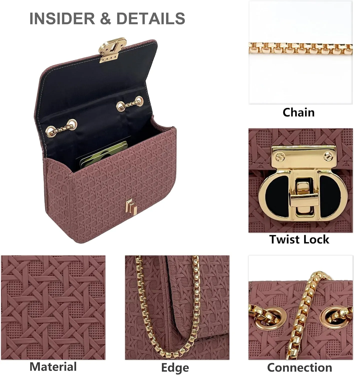PORT&LOTUS Mini Shoulder Bag for Women PU Leather Small Bags for Women Little Tote Bag Women Purses