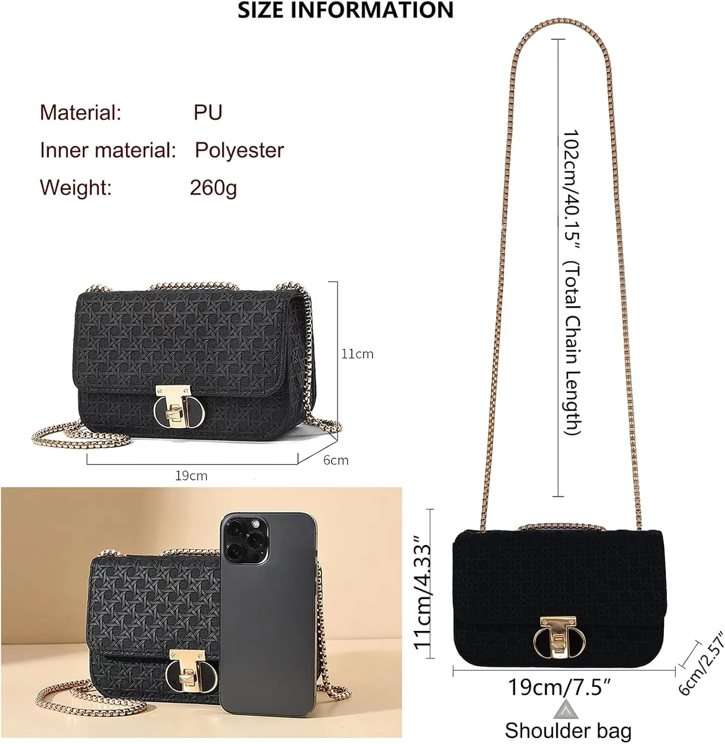PORT&LOTUS Mini Shoulder Bag for Women PU Leather Small Bags for Women Little Tote Bag Women Purses