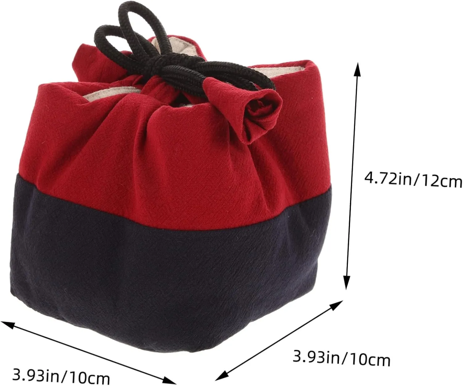 PRETYZOOM Tea Storage Bag Quilted Duffle Bag Suitcase Purse Tote Bag Small Lunch Bag Handbags Cooler Bag Tea Cup Drawstring Bag Travel Bag Luggage Tea Bags Kung Fu Teaware Bag Cloth Red