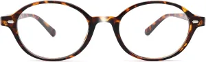 Pro Acme Oval Blue Light Blocking Glasses for Women Men, Vintage Thick Frame Glasses Fake Nerd Lightweight 90s Eyeglasses