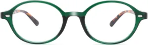 Pro Acme Oval Blue Light Blocking Glasses for Women Men, Vintage Thick Frame Glasses Fake Nerd Lightweight 90s Eyeglasses