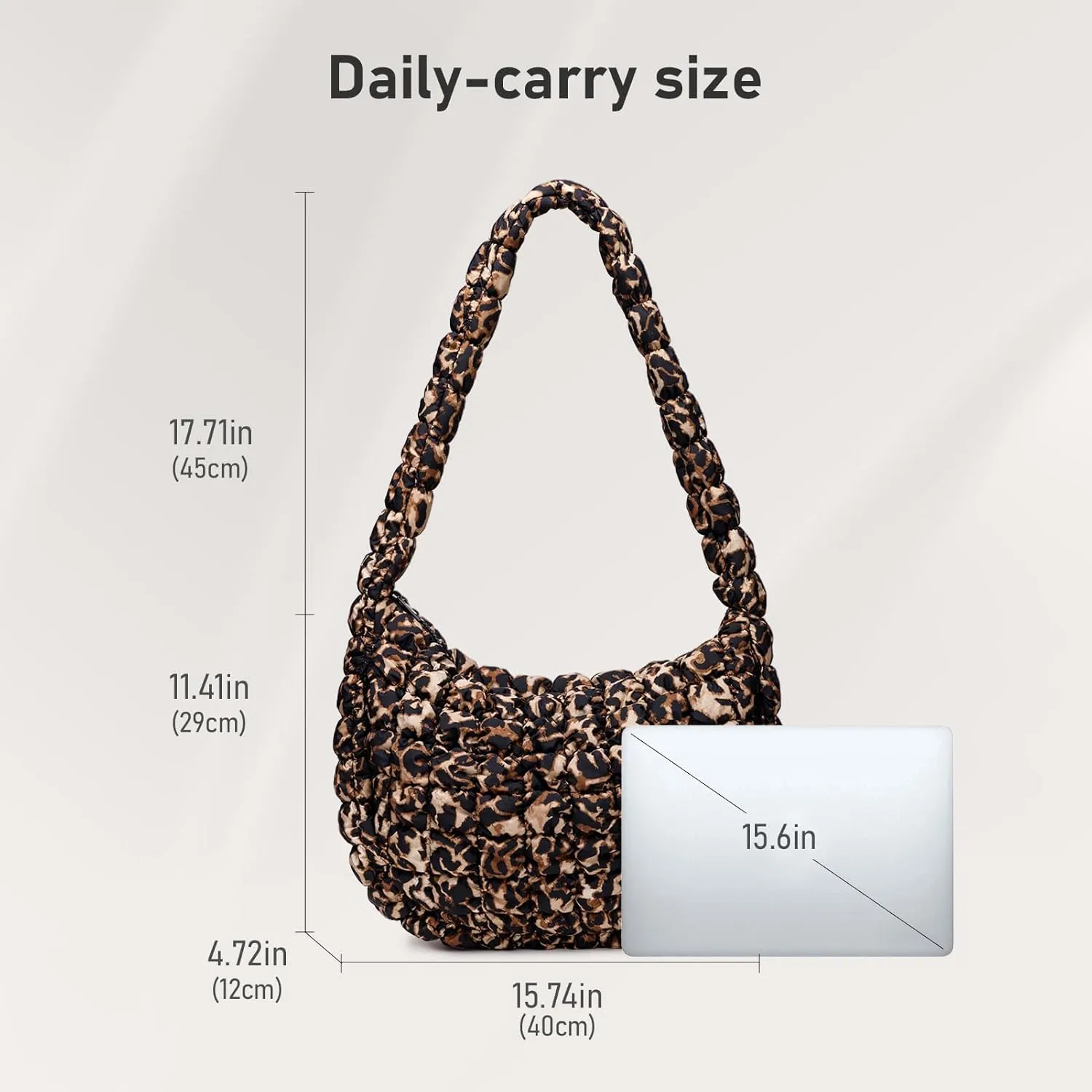 Puffer Bag for Women,Large Lightweight Quilted Tote Bag for Women Puffy Hobo Crossbody Handbags with Padding,Zip Pockets
