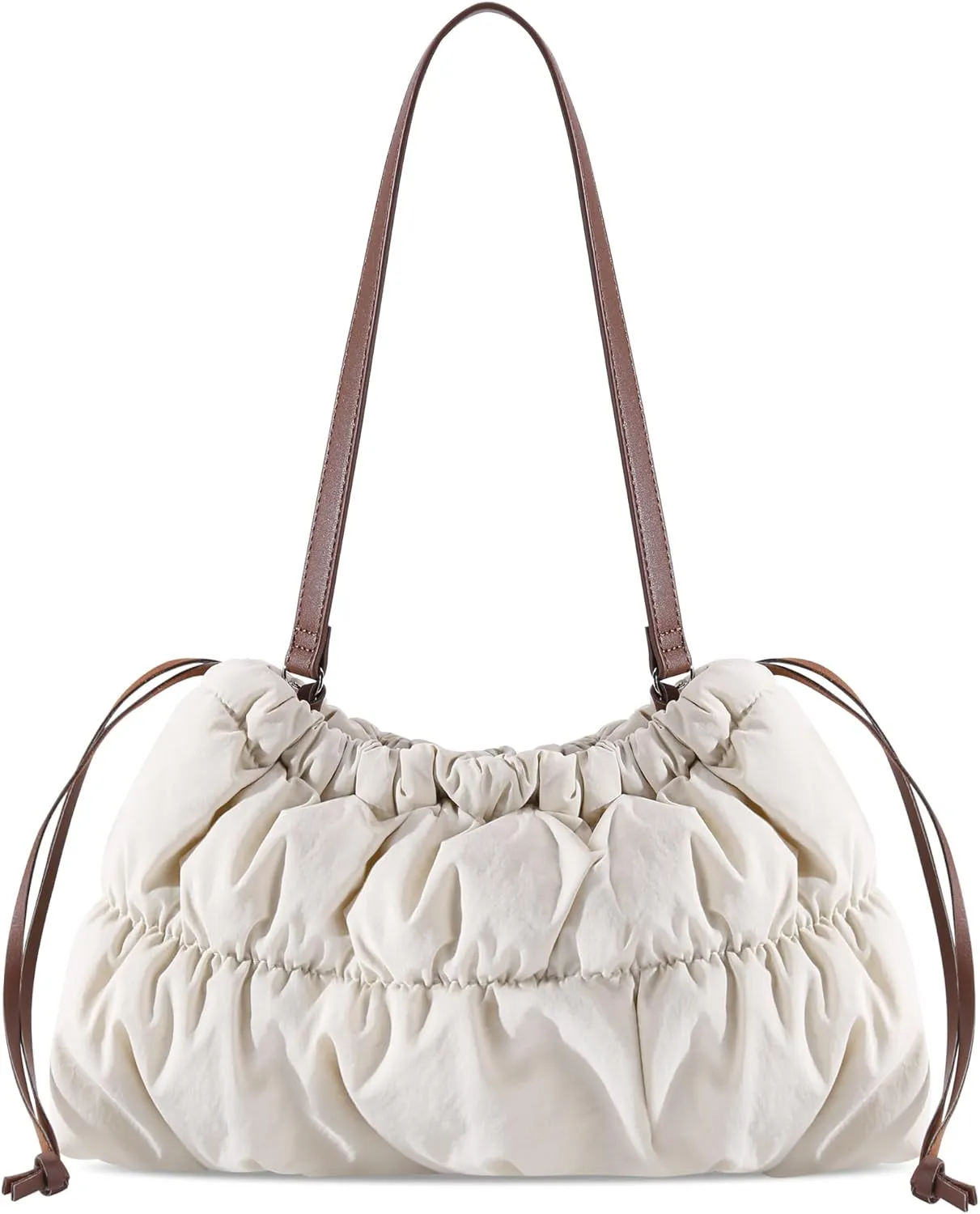 Puffer Shoulder Bag for Women, Puffy Quilted Purses Hobo Bag Lightweight Small Shoulder Handbag