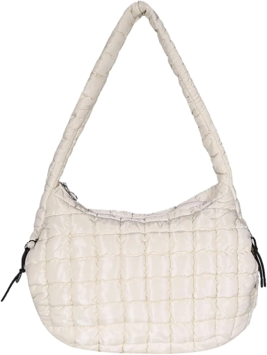Puffer Tote Bag for Women Large Quilted Tote Bag Crossbody Lightweight Nylon Puffy Hobo Bag Carryall Shoulder Bag for Women