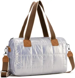 Puffer Tote Bag for Women Quilted Crossbody Bags Large Down Cotton Soft Padded Handbag