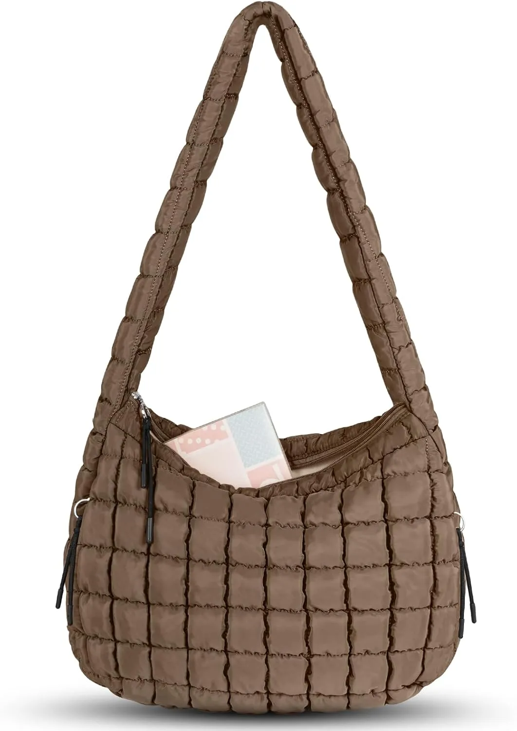 Puffer Tote Bag Quilted Carryall Bag Crossbody Bag Puffy Shoulder Bag for Women Lightweight Hobo Bags