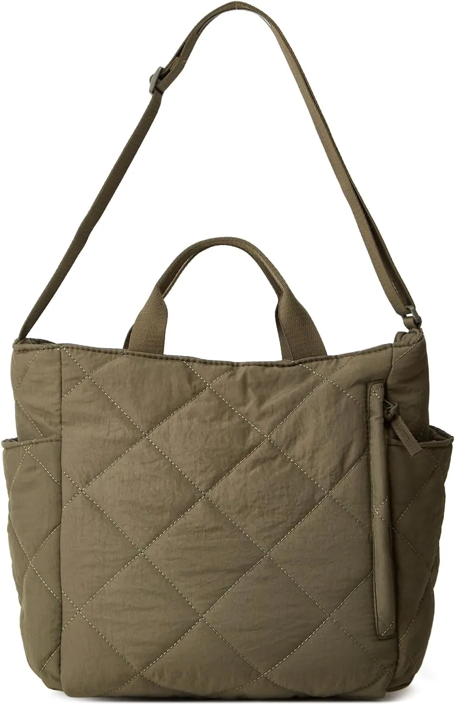 Puffer Tote Bag Women Quilted Crossbody Handbag Lattice Padded Puffy Purse Casual Satchel Bag