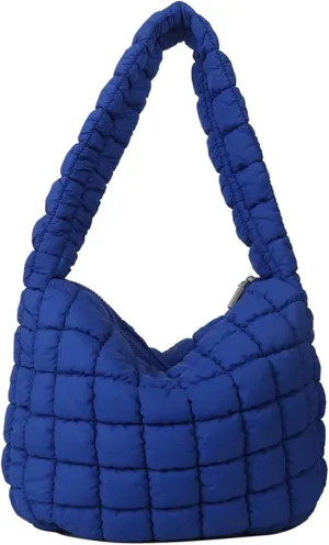 Puffer Tote Bag Women Quilted Shoulder Bags Puffy Bubble Pleated Purse Nylon Padding Cloud Crossbody Bag 2025
