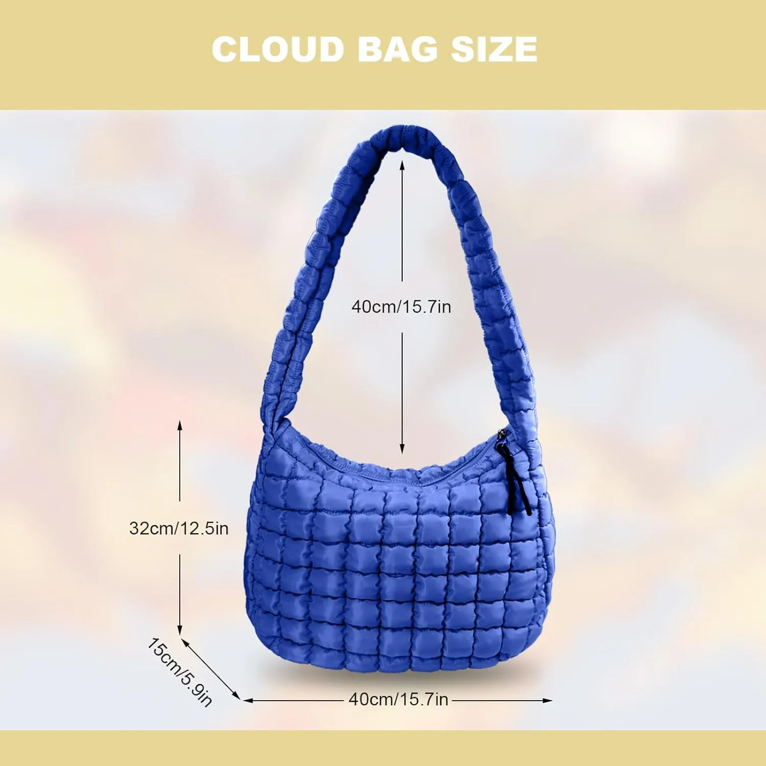puffy tote bag quilted bag for women ysl bags travel cloud bag women puffer hobo trendy tote bag Purse
