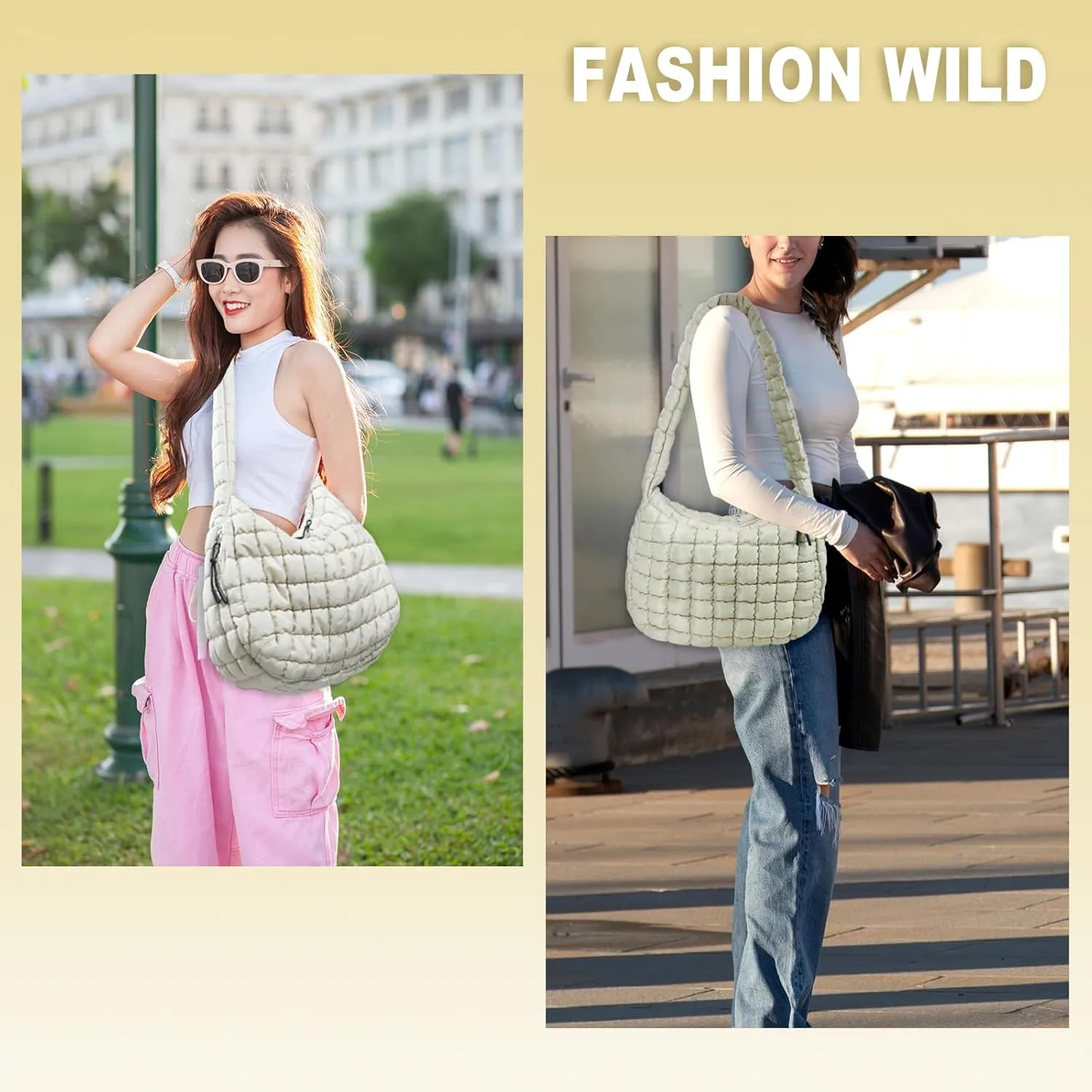 puffy tote bag quilted bag for women ysl bags travel cloud bag women puffer hobo trendy tote bag Purse