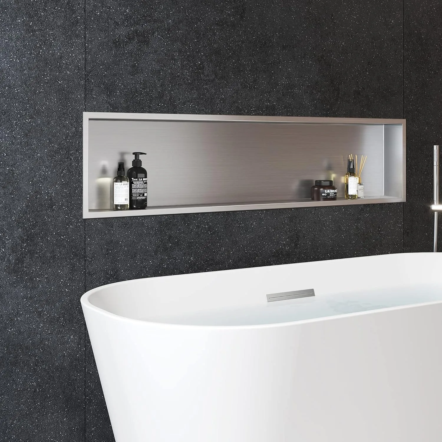 PULSE ShowerSpas NI-1216-SSB Niche in Brushed Stainless Steel