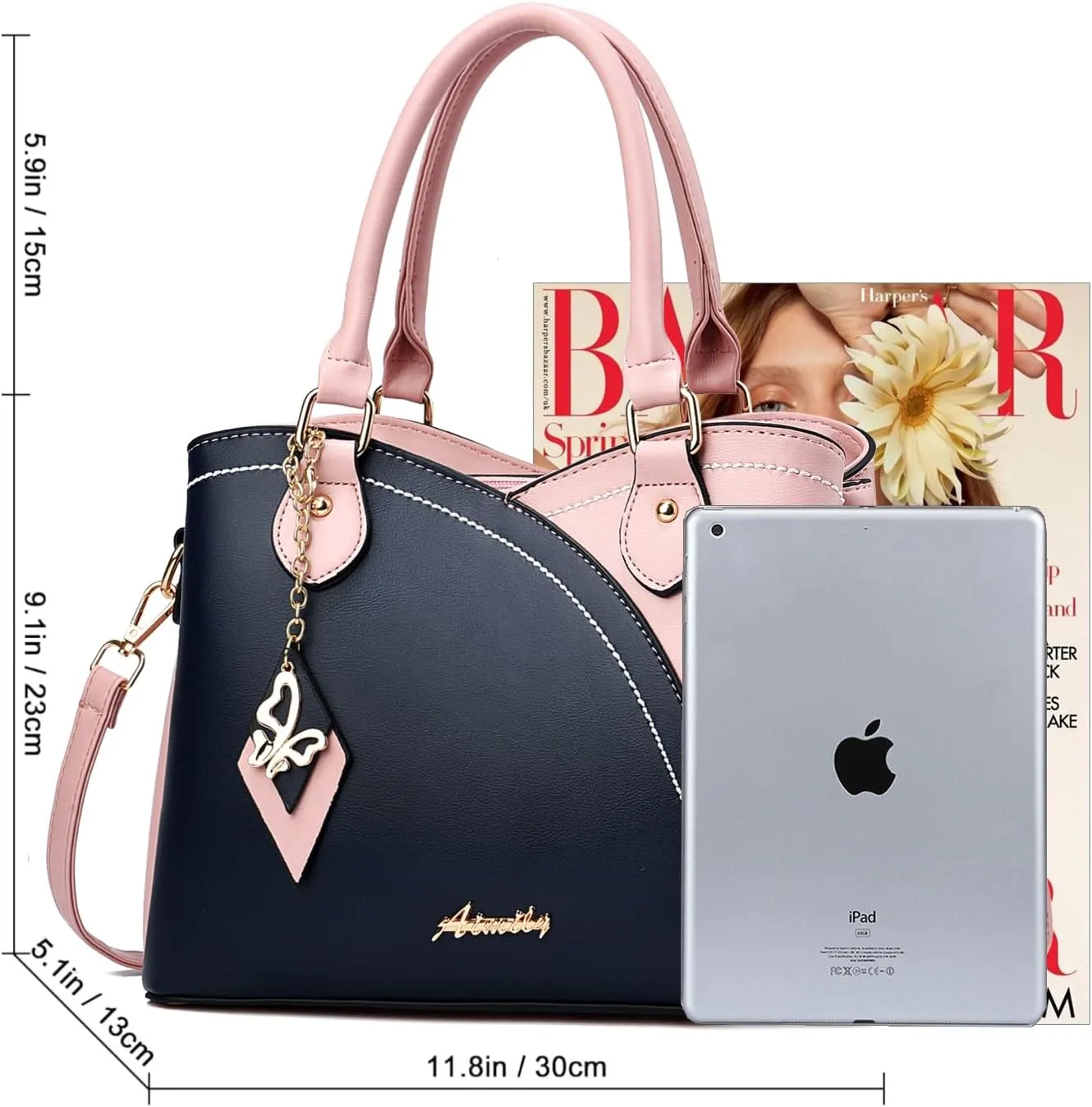 Purses and Handbags for Women Tote PU Leather Ladies Satchel Top Handle Crossbody Shoulder Bag