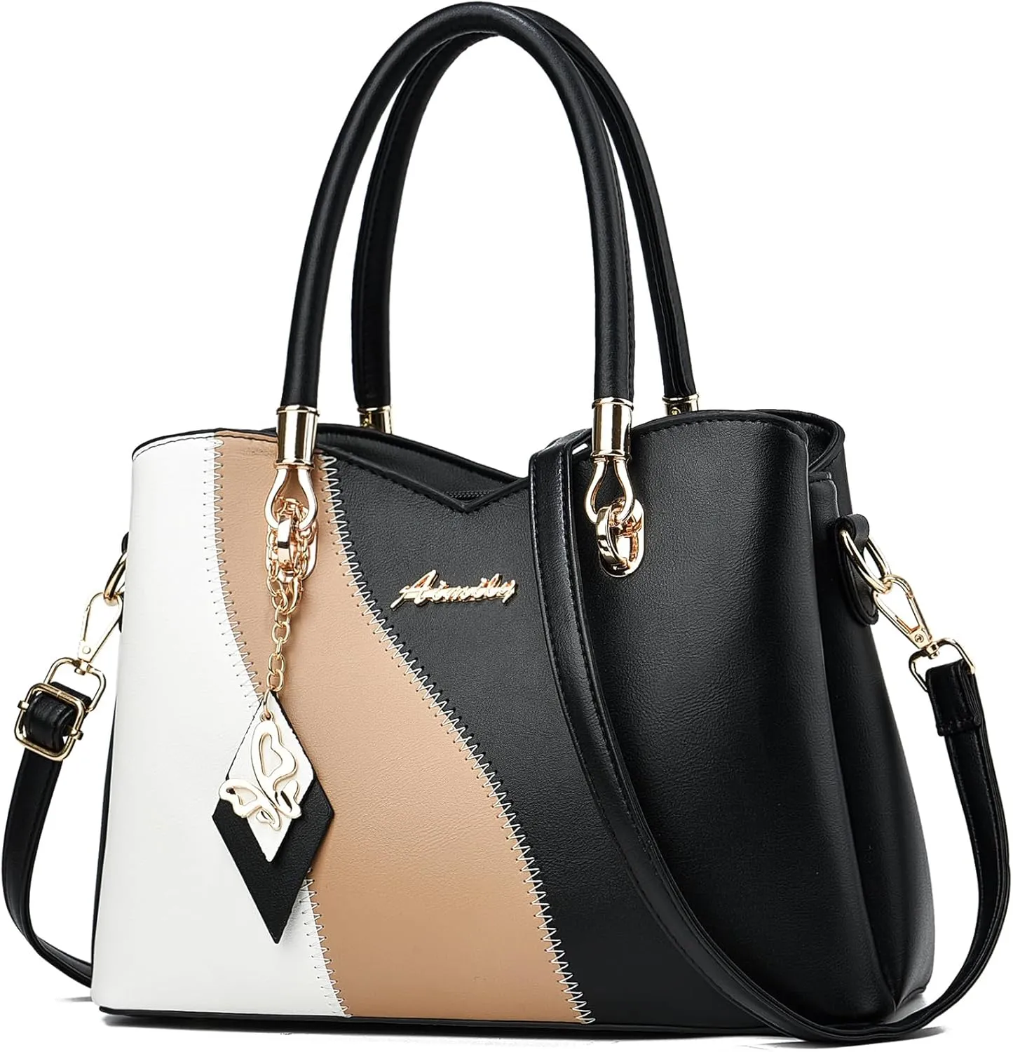 Purses and Handbags for Women Tote PU Leather Ladies Satchel Top Handle Crossbody Shoulder Bag