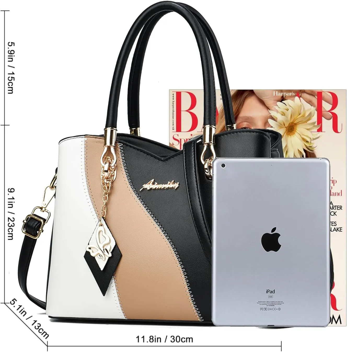 Purses and Handbags for Women Tote PU Leather Ladies Satchel Top Handle Crossbody Shoulder Bag