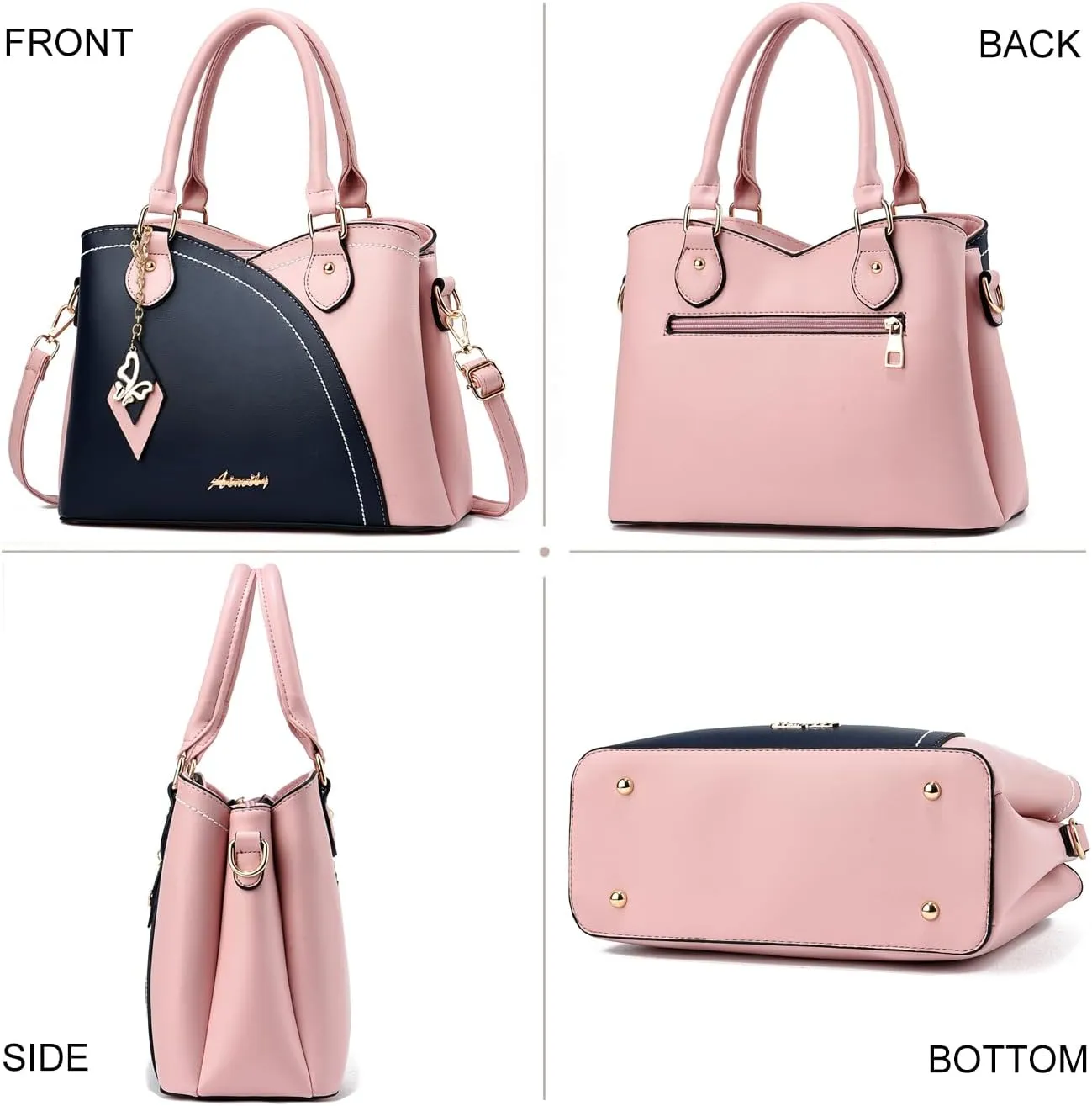 Purses and Handbags for Women Tote PU Leather Ladies Satchel Top Handle Crossbody Shoulder Bag