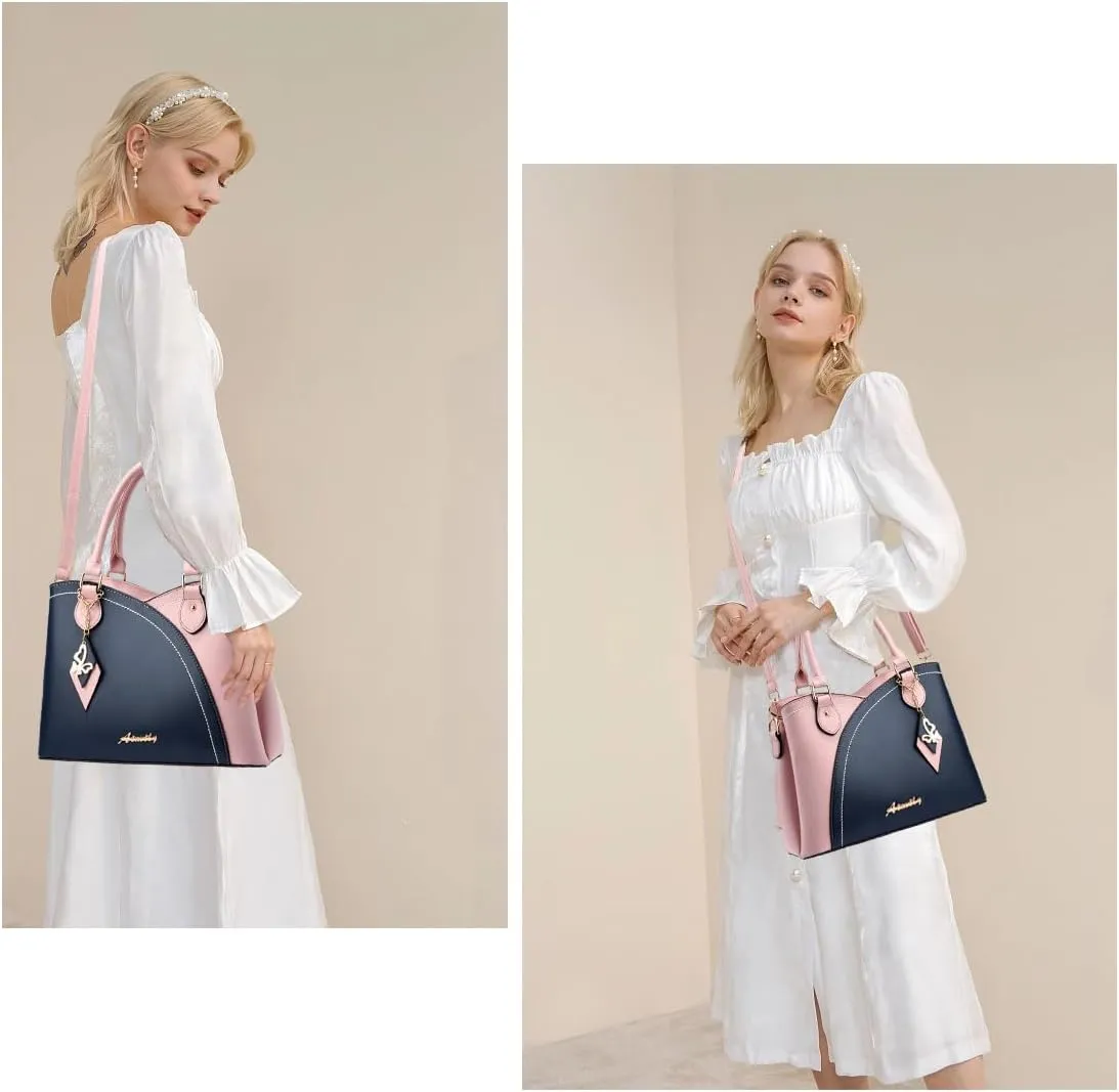 Purses and Handbags for Women Tote PU Leather Ladies Satchel Top Handle Crossbody Shoulder Bag