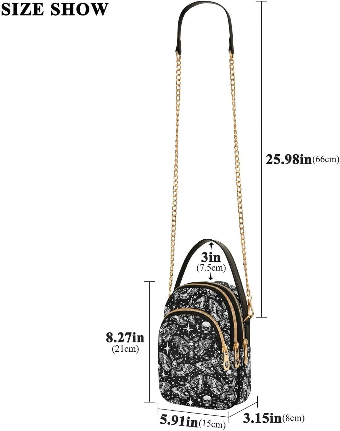 Quilted Crossbody Bags for Women Trendy, Women's Crossbody Handbags Butterfly Travel Cell Phone Purses Bags