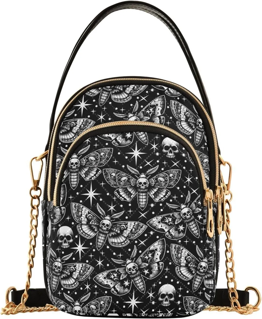 Quilted Crossbody Bags for Women Trendy, Women's Crossbody Handbags Butterfly Travel Cell Phone Purses Bags