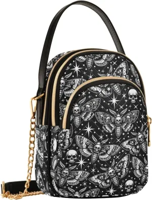 Quilted Crossbody Bags for Women Trendy, Women's Crossbody Handbags Butterfly Travel Cell Phone Purses Bags