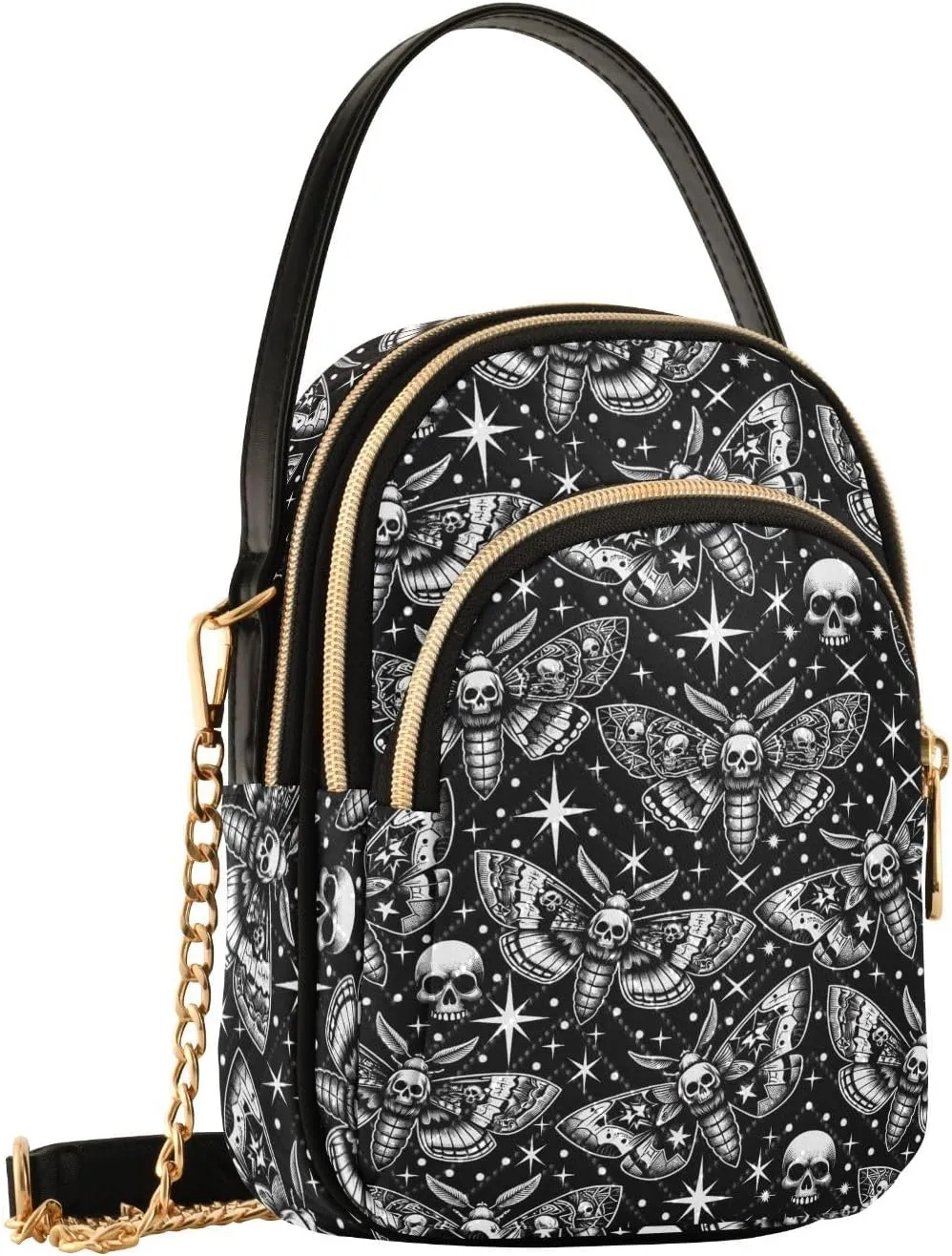 Quilted Crossbody Bags for Women Trendy, Women's Crossbody Handbags Butterfly Travel Cell Phone Purses Bags