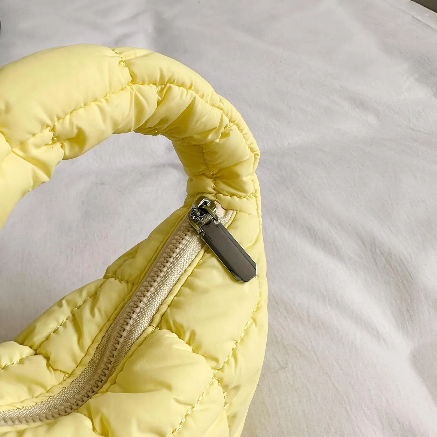 Quilted MINI Handbag and Purses Women Puffer Nylon Hobo Cotton Padded Purse Work Travel Lightweight
