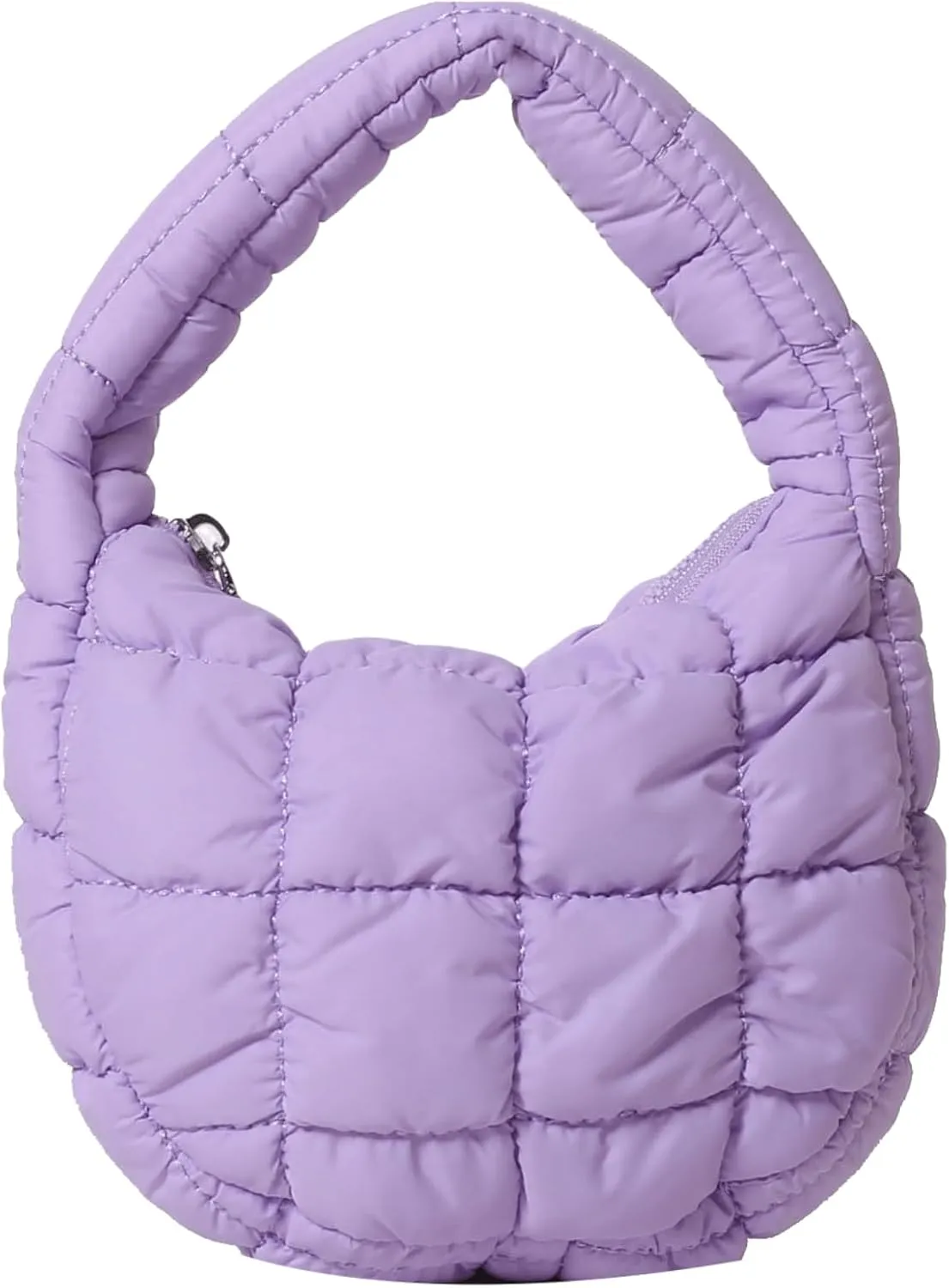 Quilted MINI Handbag and Purses Women Puffer Nylon Hobo Cotton Padded Purse Work Travel Lightweight