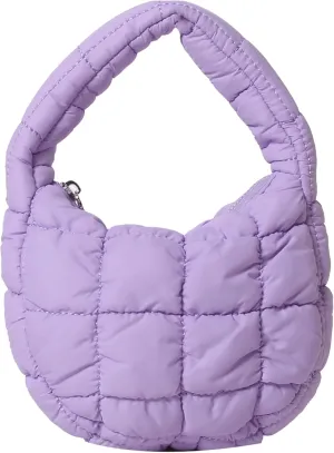 Quilted MINI Handbag and Purses Women Puffer Nylon Hobo Cotton Padded Purse Work Travel Lightweight