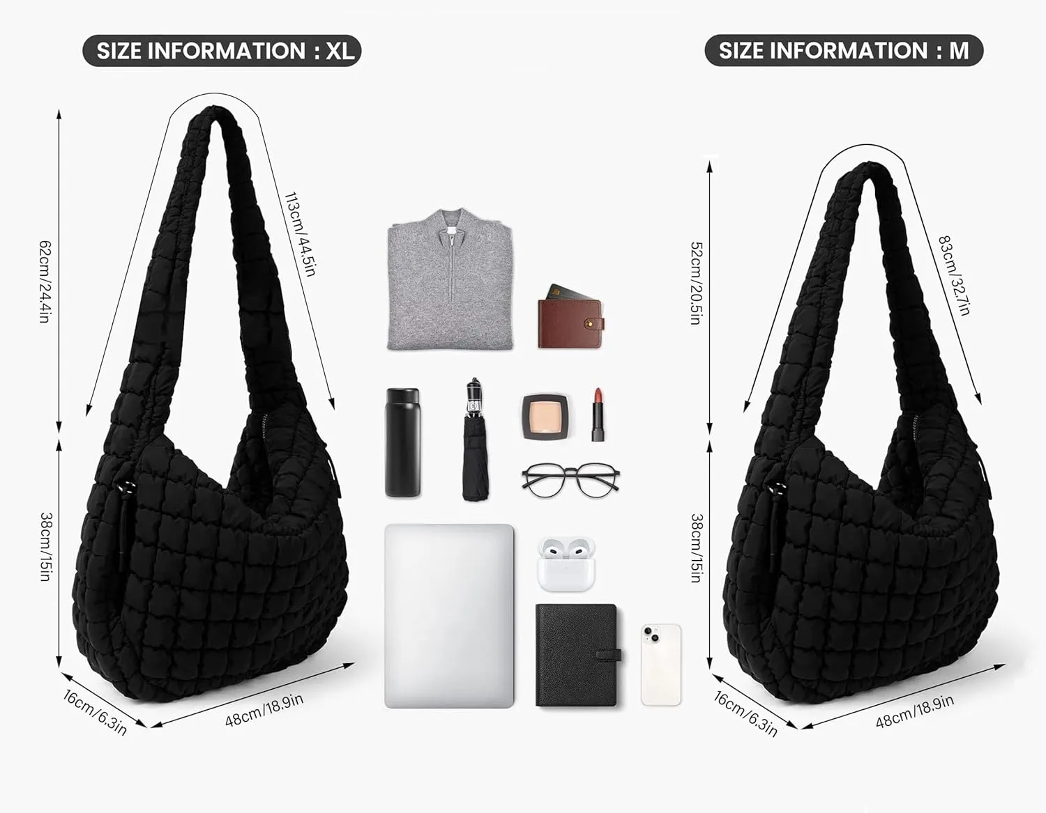 Quilted Puffer Crossbody Bag Lightweight Nylon Puffer Tote Bag Puffy Shoulder Bag Carryall Hobo Bags for Women