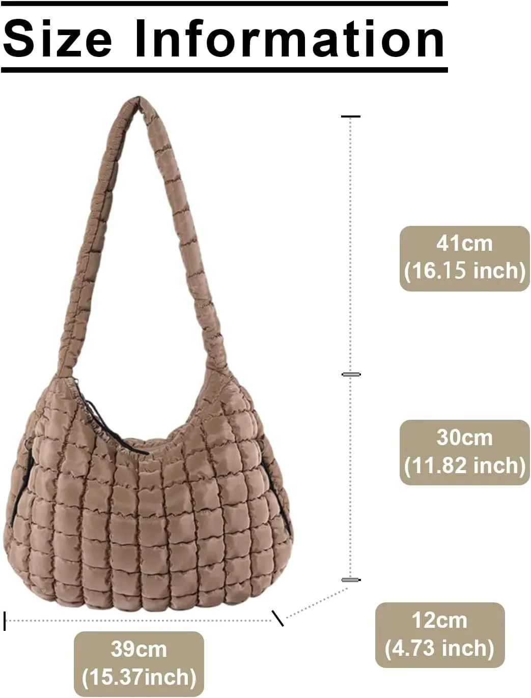 Quilted Puffer Tote Bag for Women Large Quilted Crossbody Bag Lightweight Nylon Puffy Hobo Shoulder Bag Puff Carryall