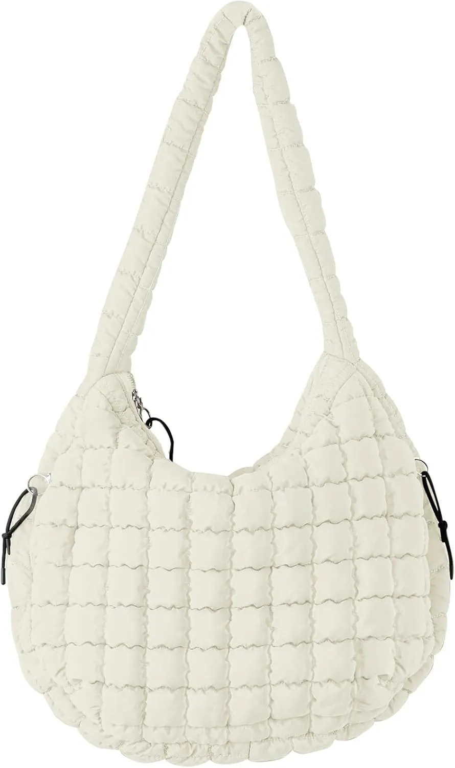 Quilted Puffer Tote Bag for Women Large Quilted Crossbody Hobo Bags Puffy Purse Carryall Bag Nylon Shoulder Handbag