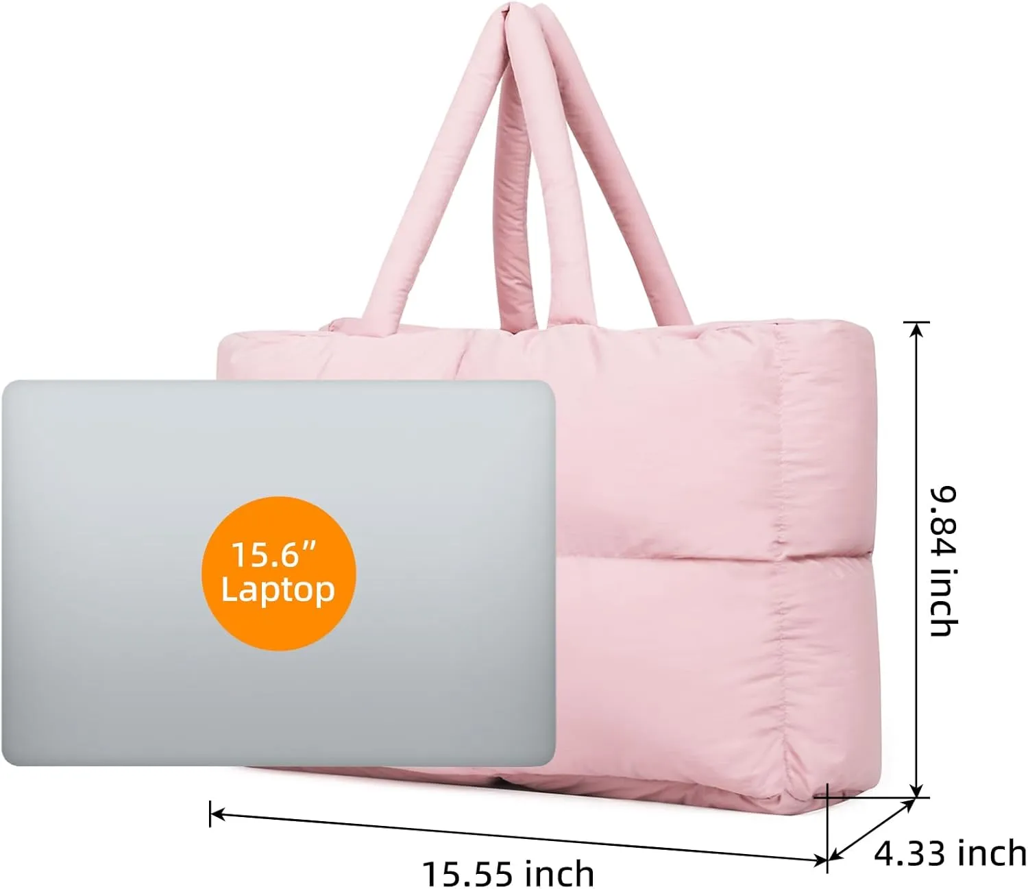Quilted Puffer Tote Bag for Women Soft Puffy Hobo Crossbody Handbags Purse Lightweight Shoulder Bag